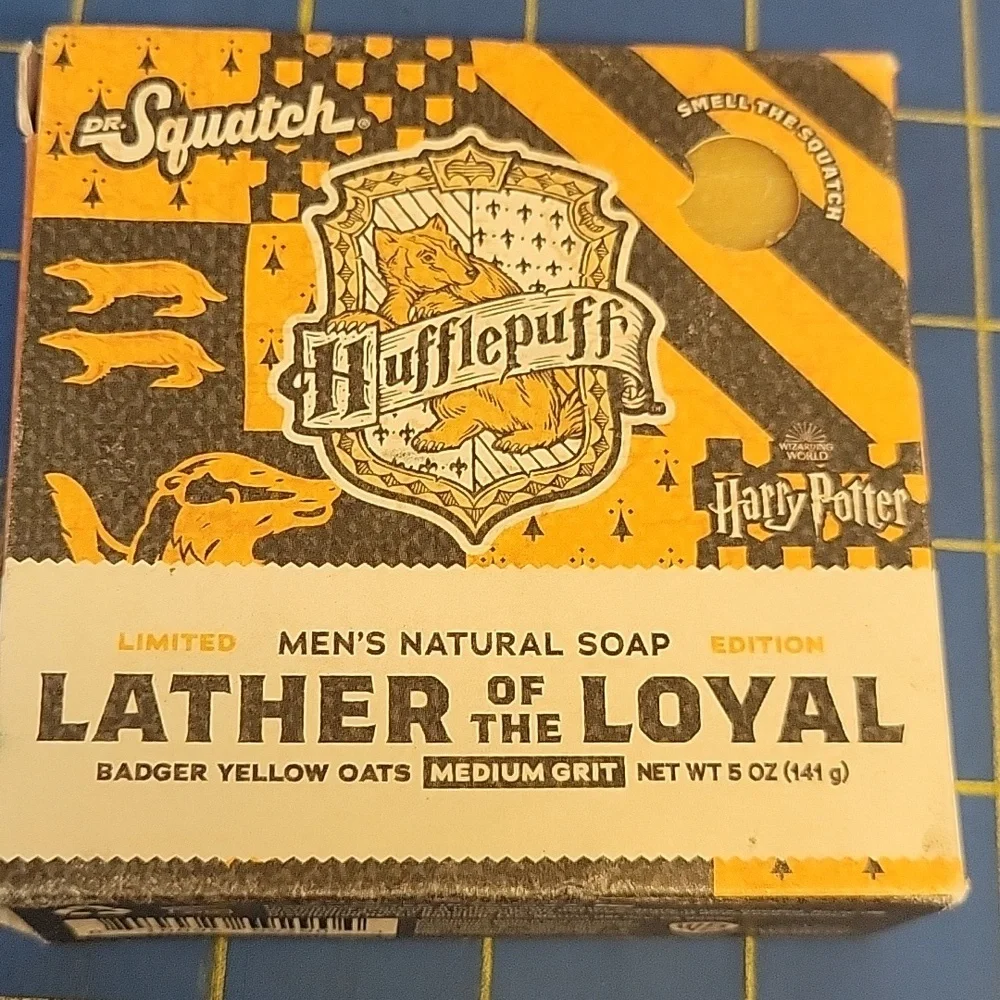 Dr Squatch 5oz Bar Medium Grit New Hufflepuff Lather Of The Loyal